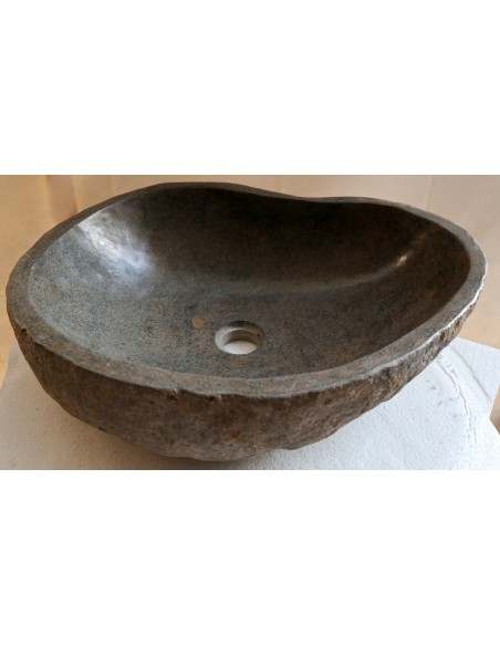 Lavandino pietra di fiume cm 49x41x15 river stone sasso lavabo sink bagno lav n 52
