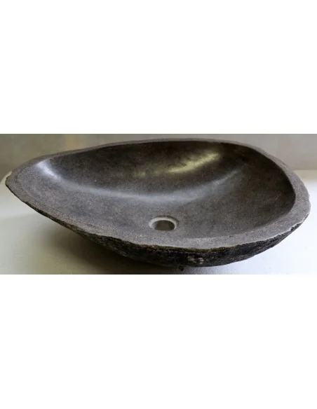 Lavandino pietra di fiume cm 53x41x15 river stone sasso lavabo sink bagno lav n 53