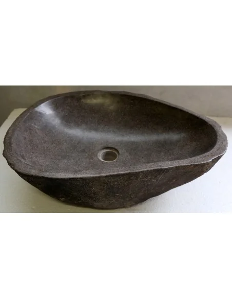 Lavandino pietra di fiume cm 53x41x15 river stone sasso lavabo sink bagno lav n 53