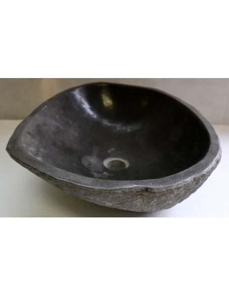 Lavandino pietra di fiume cm 47x40x15 river stone sasso lavabo sink bagno lav n 54