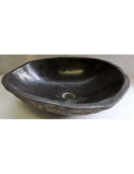 Lavandino pietra di fiume cm 47x40x15 river stone sasso lavabo sink bagno lav n 54