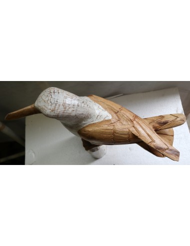 Scultura di Gabbiano in legno da cm 22x17x51...