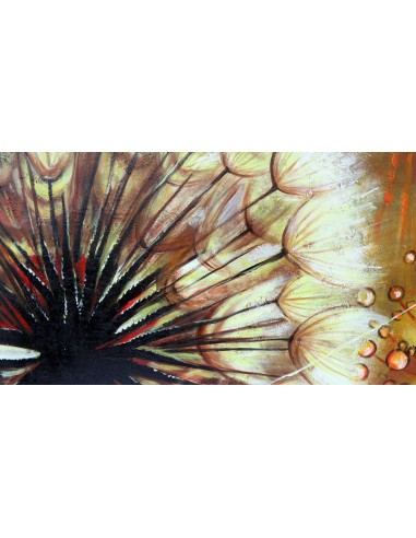 Quadro dipinto floreale astratto oro cm 150x70...