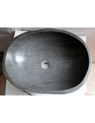 Lavandino in pietra di fiume cm 52x40x15 river...