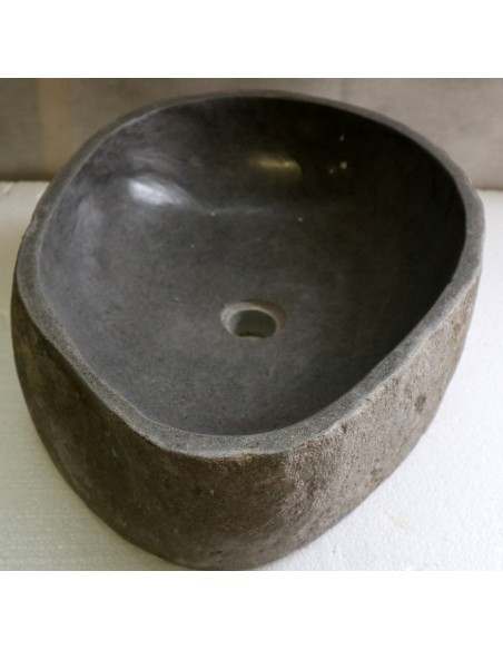 Lavandino pietra di fiume cm 54x38x15 river stone sasso lavabo sink bagno lav. n 62