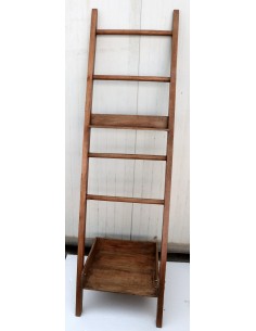 Scala contenitore in legno di teak naturale cm 50x5x180h...
