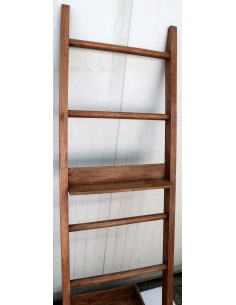 Scala contenitore in legno di teak naturale cm 50x5x180h... 2