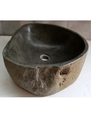 Lavandino pietra di fiume cm 47x40x15 river...