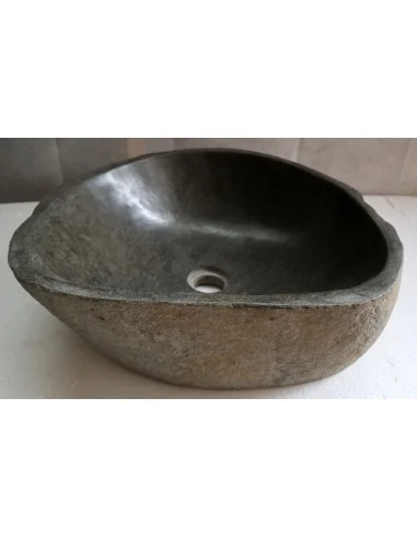 Lavandino pietra di fiume cm 47x40x15 river...
