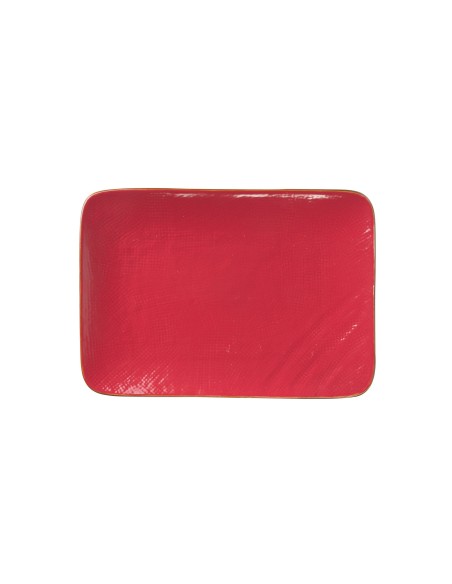 Piatto rettangolare linea Mediterranea Novità Home diversi colori disponibili cm 27x19x2