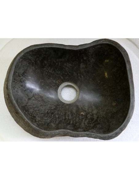 piccolo lavandino in pietra di fiume cm 32x25x11 river stone sasso lavabo sink lav nat 70