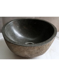 piccolo lavandino in pietra di fiume cm 29x28x15 river...