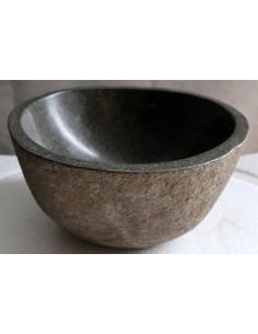 piccolo lavandino in pietra di fiume cm 29x28x15 river... 2