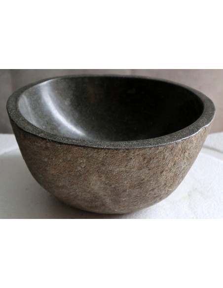 piccolo lavandino in pietra di fiume cm 29x28x15 river stone sasso lavabo sink lav n 71