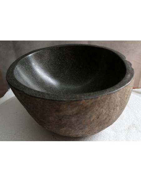 piccolo lavandino in pietra di fiume cm 29x28x15 river stone sasso lavabo sink lav n 71