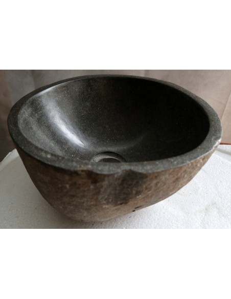 piccolo lavandino in pietra di fiume cm 29x28x15 river stone sasso lavabo sink lav n 71