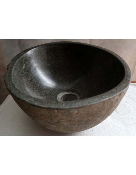 piccolo lavandino in pietra di fiume cm 29x28x15 river stone sasso lavabo sink lav n 71