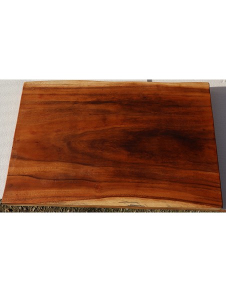 Piano in legno top massello suar o noce indiano per bagno cm 81x52/54x5,5h tavola n. 4