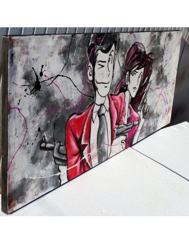 Quadro Lupin III cm 150x70 con Margot Fujiko...