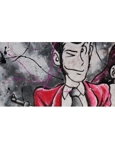 Quadro Lupin III cm 150x70 con Margot Fujiko...