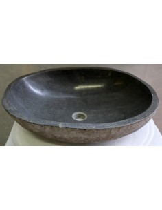 Lavandino pietra di fiume cm 53x40x15 river stone sasso... 2