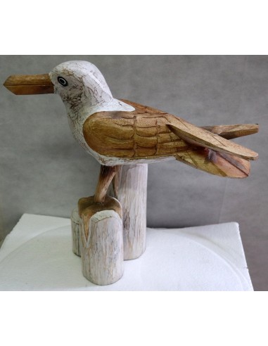 Scultura di Gabbiano in legno da cm 48x20x40...