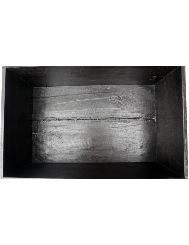 Baule cassapanca in legno di albesia con volto...