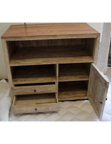 Mobile bagno con anta e cassetti bicolor da cm...