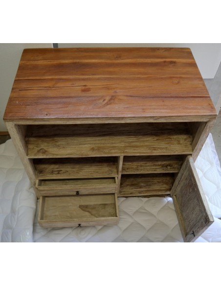 Mobile bagno con anta e cassetti bicolor da cm 90x50x78h