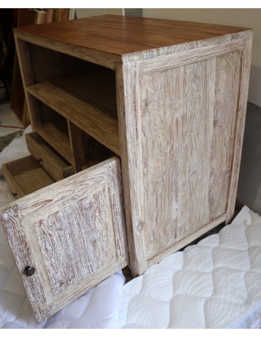 Mobile bagno con anta e cassetti bicolor da cm...