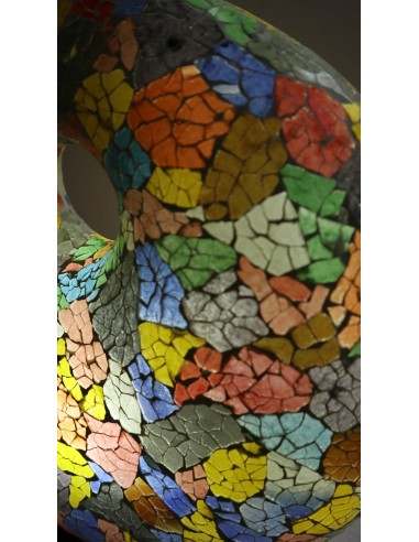 Lampada da tavolo sferica a ciambella in resina...