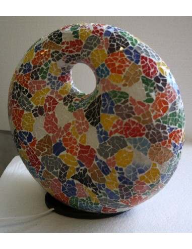 Lampada da tavolo sferica a ciambella in resina...