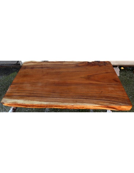 Piano in legno top massello suar o noce indiano per bagno cm 80x52/53x5h tavola n. 5