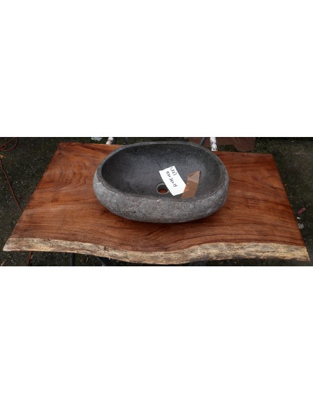 Piano in legno top massello suar o noce indiano per bagno cm 108x57/63x5h tavola n. 6