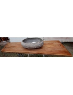 Piano in legno top massello in Teak per bagno cm... 2