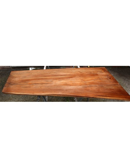 Piano in legno top massello in Teak per bagno cm 150x39/70x5,5h tavola n. 7