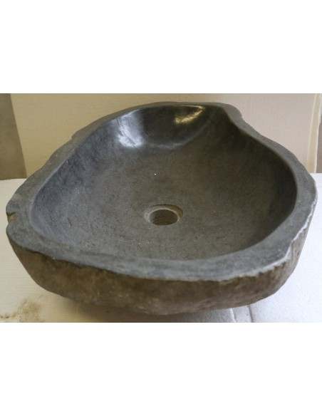 Lavandino pietra di fiume cm 56x38x15 river stone sasso lavabo sink bagno lav. n 82
