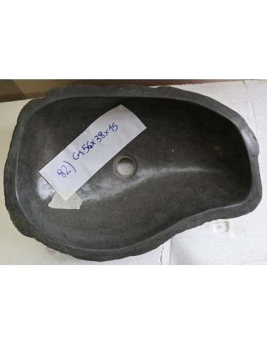 Lavandino pietra di fiume cm 56x38x15 river...
