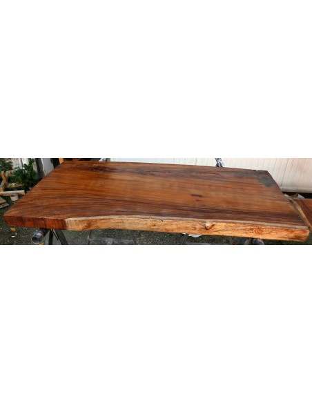 Piano in legno top massello suar o noce indiano per bagno cm 107x55/8x5h OFFERTA tavola n. 8