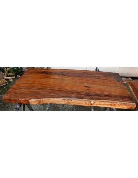 Piano in legno top massello suar o noce indiano per bagno cm 107x55/8x5h OFFERTA tavola n. 8