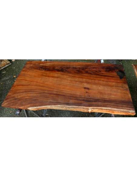 Piano in legno top massello suar o noce indiano per bagno cm 107x55/8x5h OFFERTA tavola n. 8