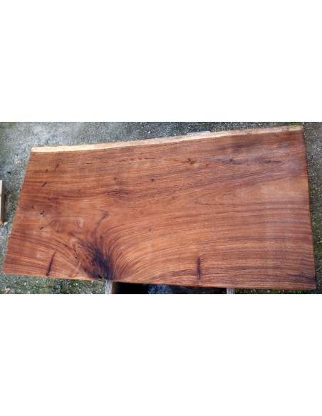 Piano in legno top massello suar o noce indiano per bagno cm 114x56/58x5h OFFERTA tavola n. 10