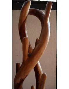 Attaccapanni doppio in legno massello naturale cm... 2