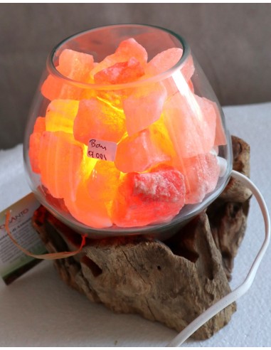 Lampada di sale irripetibile creata in vetro...