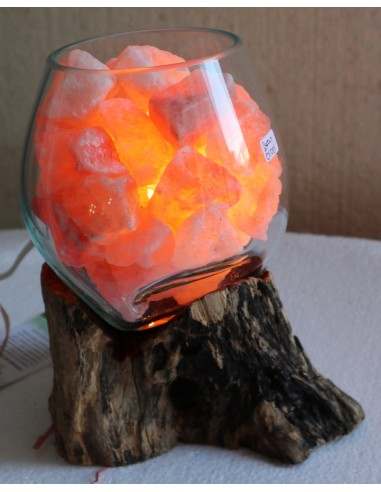 Lampada di sale irripetibile creata in vetro...