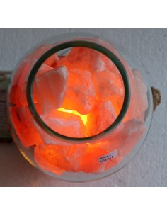 Lampada di sale irripetibile creata in vetro soffiato su... 2