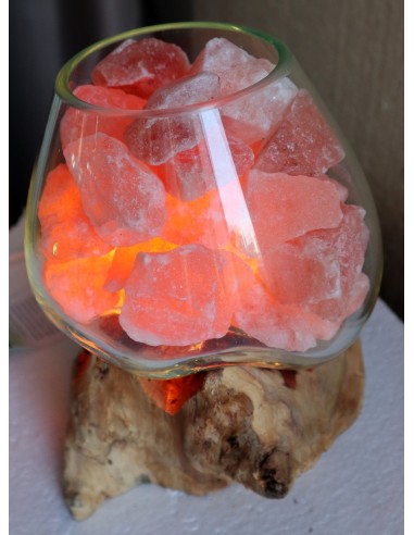 Lampada di sale irripetibile creata in vetro...