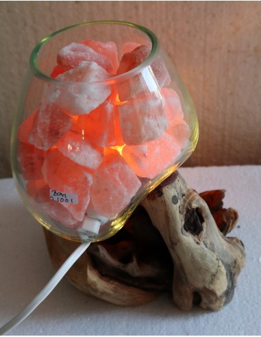 Lampada di sale irripetibile creata in vetro...