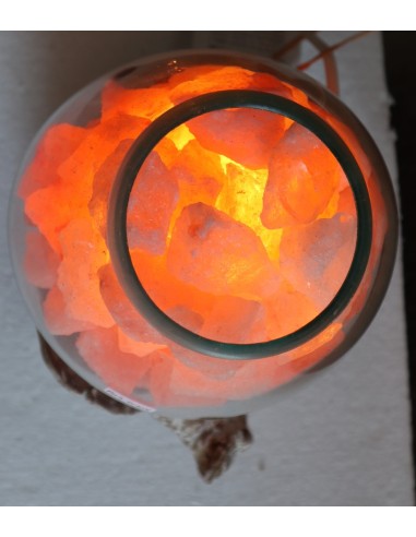 Lampada di sale irripetibile creata in vetro...