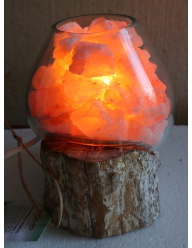 Lampada di sale irripetibile creata in vetro...